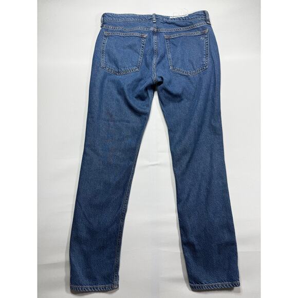Rag & Bone Women's Dre Low-Rise Boyfriend Blue Denim Jeans - Size 29 (32x30) - Picture 2 of 6